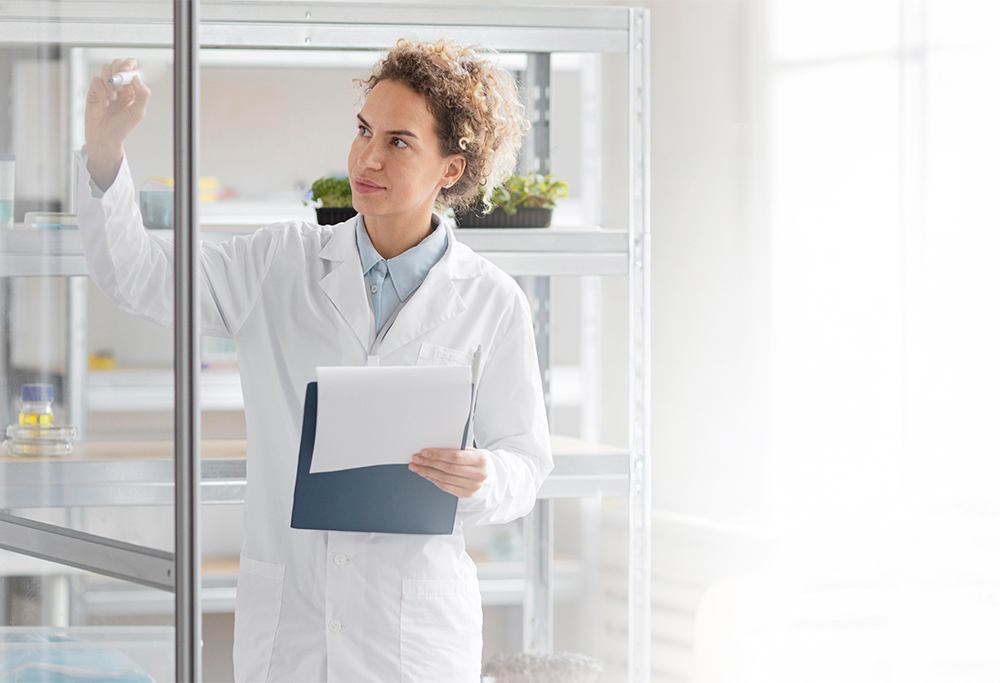 A woman doctor A woman doctor